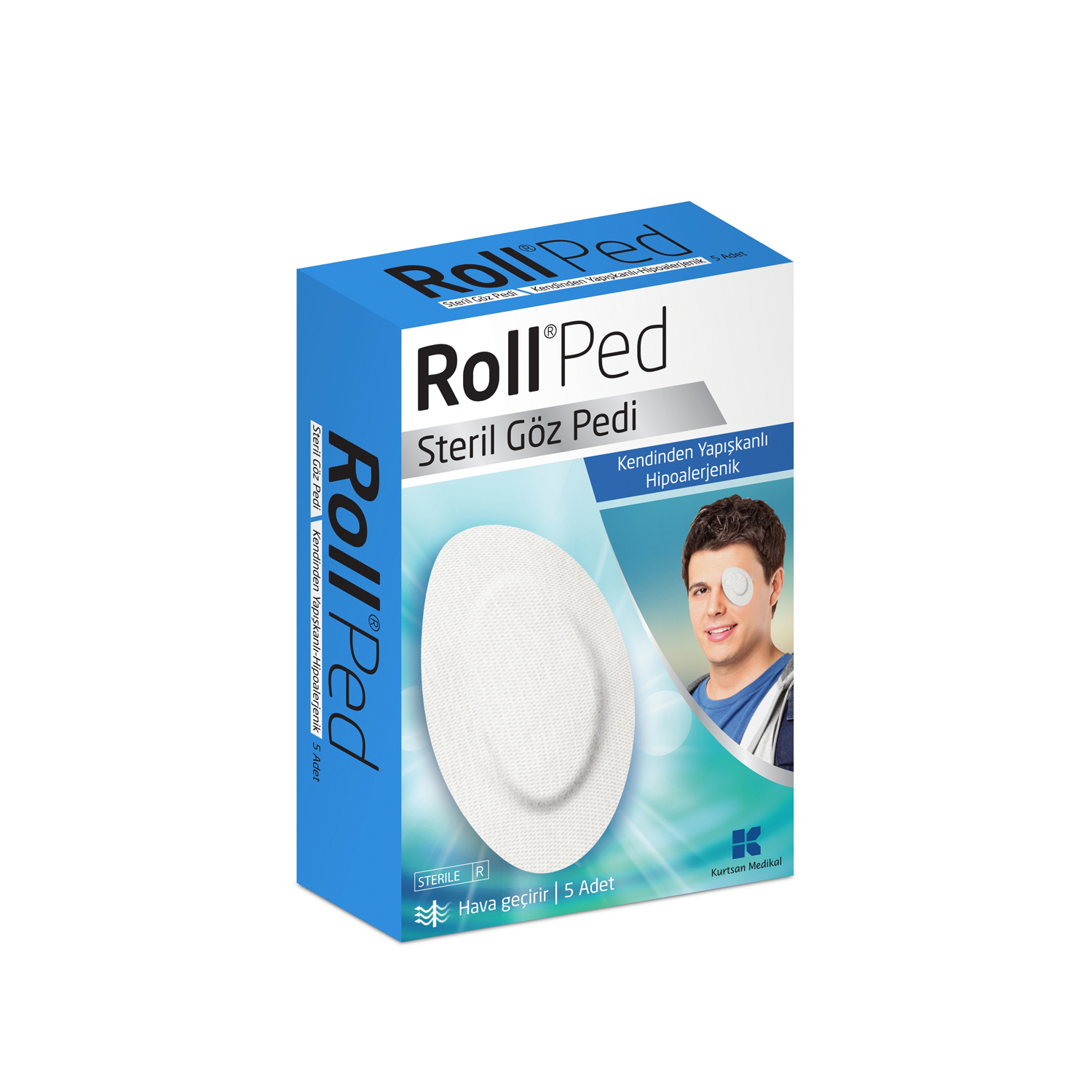 Roll Ped Sterıl Goz Pedı 6,5Cm X 9,5Cm 5 Adet