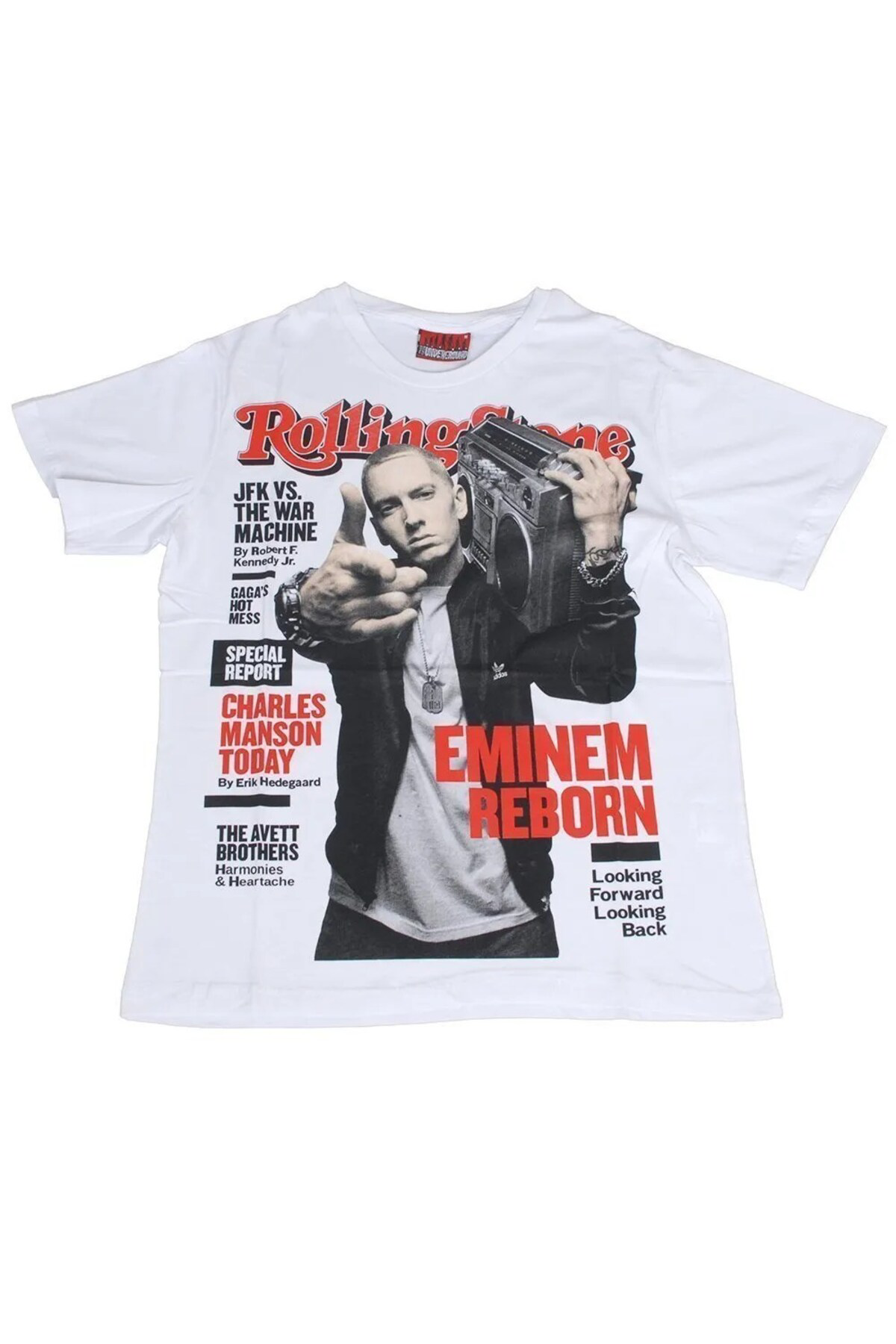 Rolling Stone Eminem Tişört Beyaz