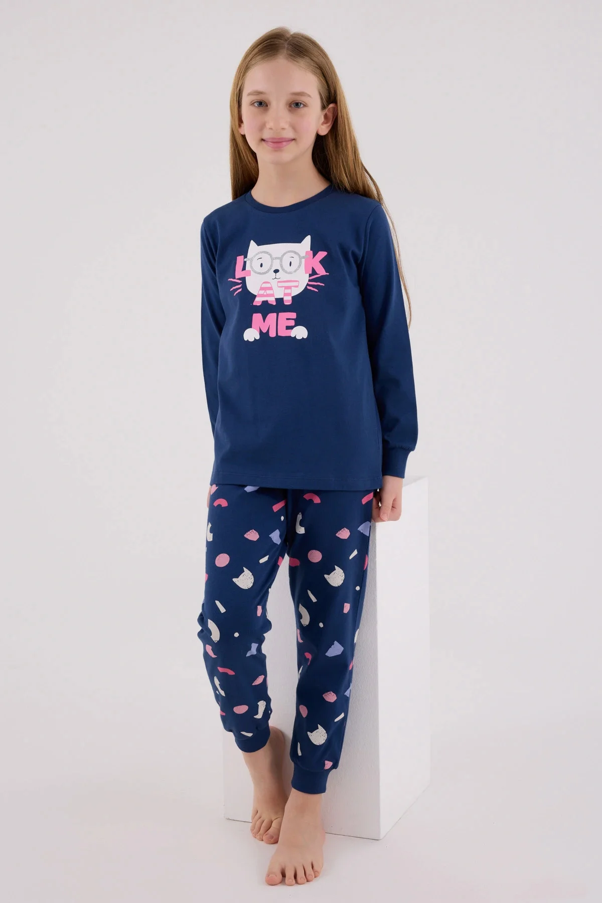 RolyPoly 3696-2 Kız Çocuk Uzun Kol Pijama Takım