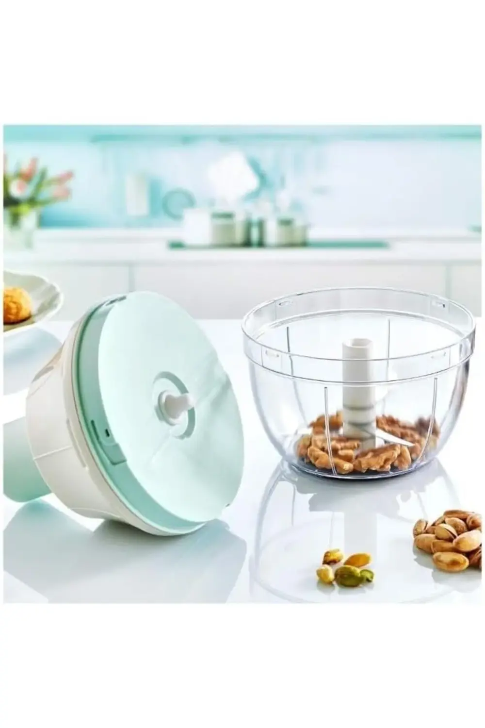 Rom Home 3 Bıçaklı Basmalı El Rondosu: Küçülebilir Tasarım, Pasla