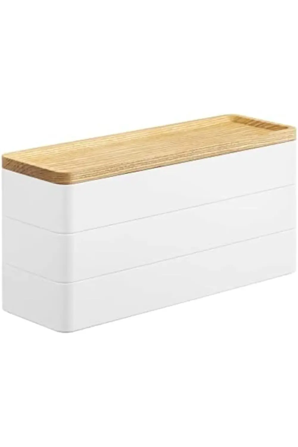 Rom RIN Takı Kutusu - 3 Katlı, Beyaz Romshp 1067323