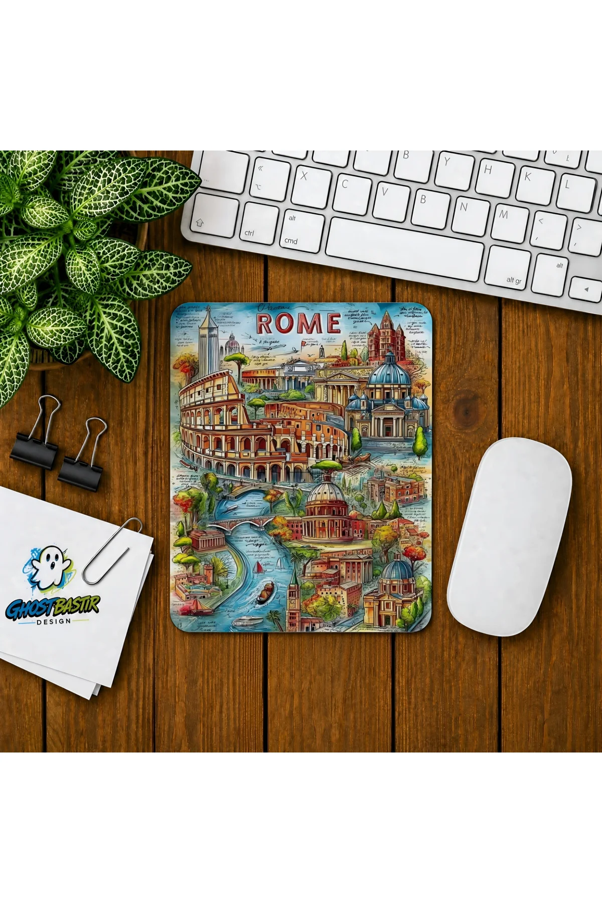 Roma Baskılı Oyuncu Mousepad 0260
