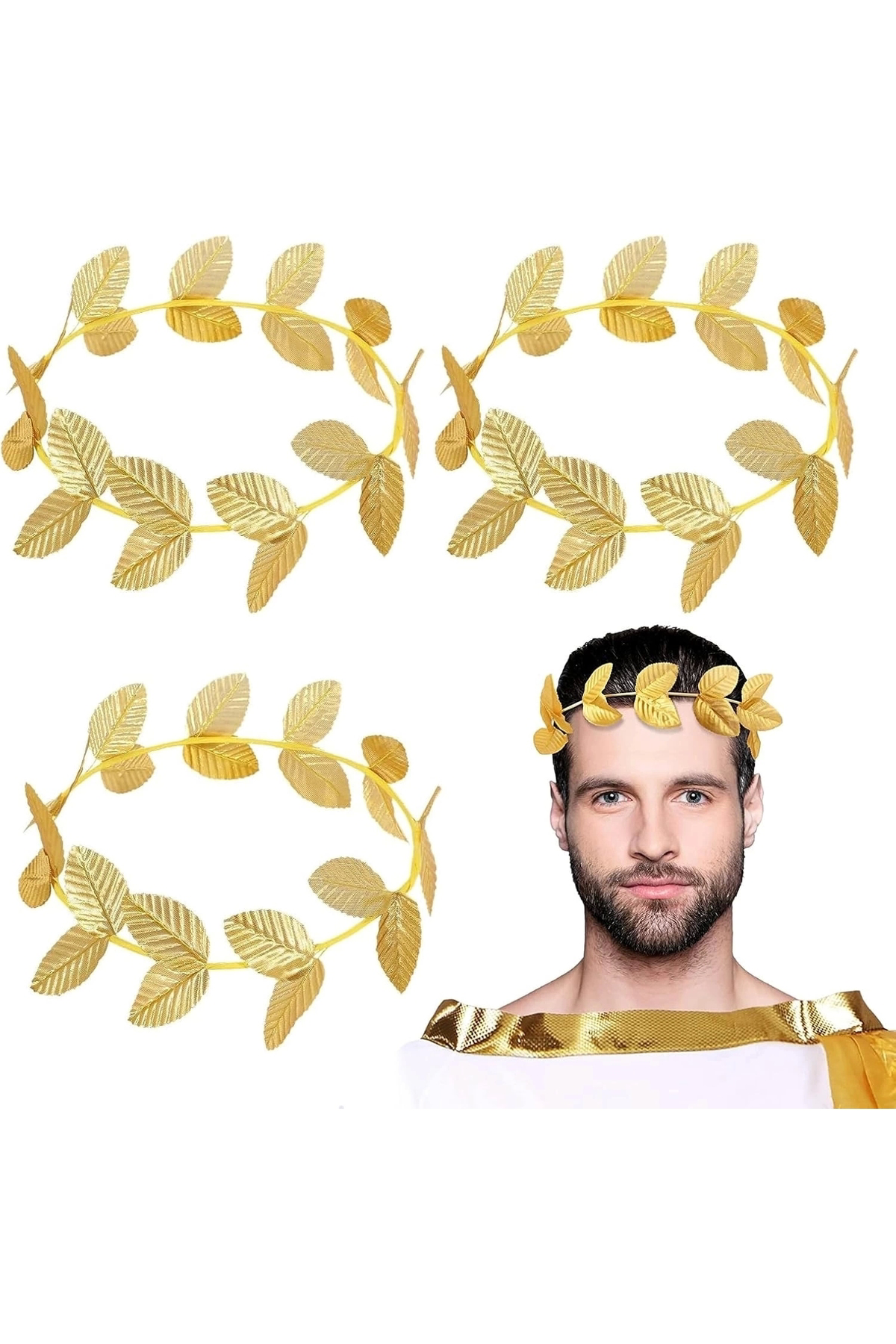 	 Olsaalsam Roma Bizans Altın Yapraklı Sezar Tacı