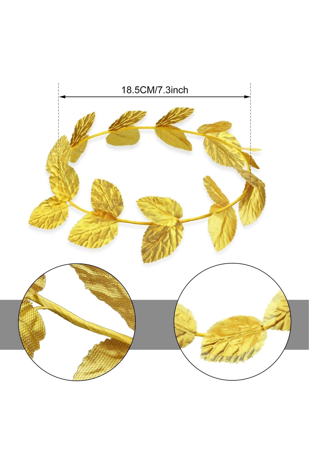 	 Olsaalsam Roma Bizans Altın Yapraklı Sezar Tacı