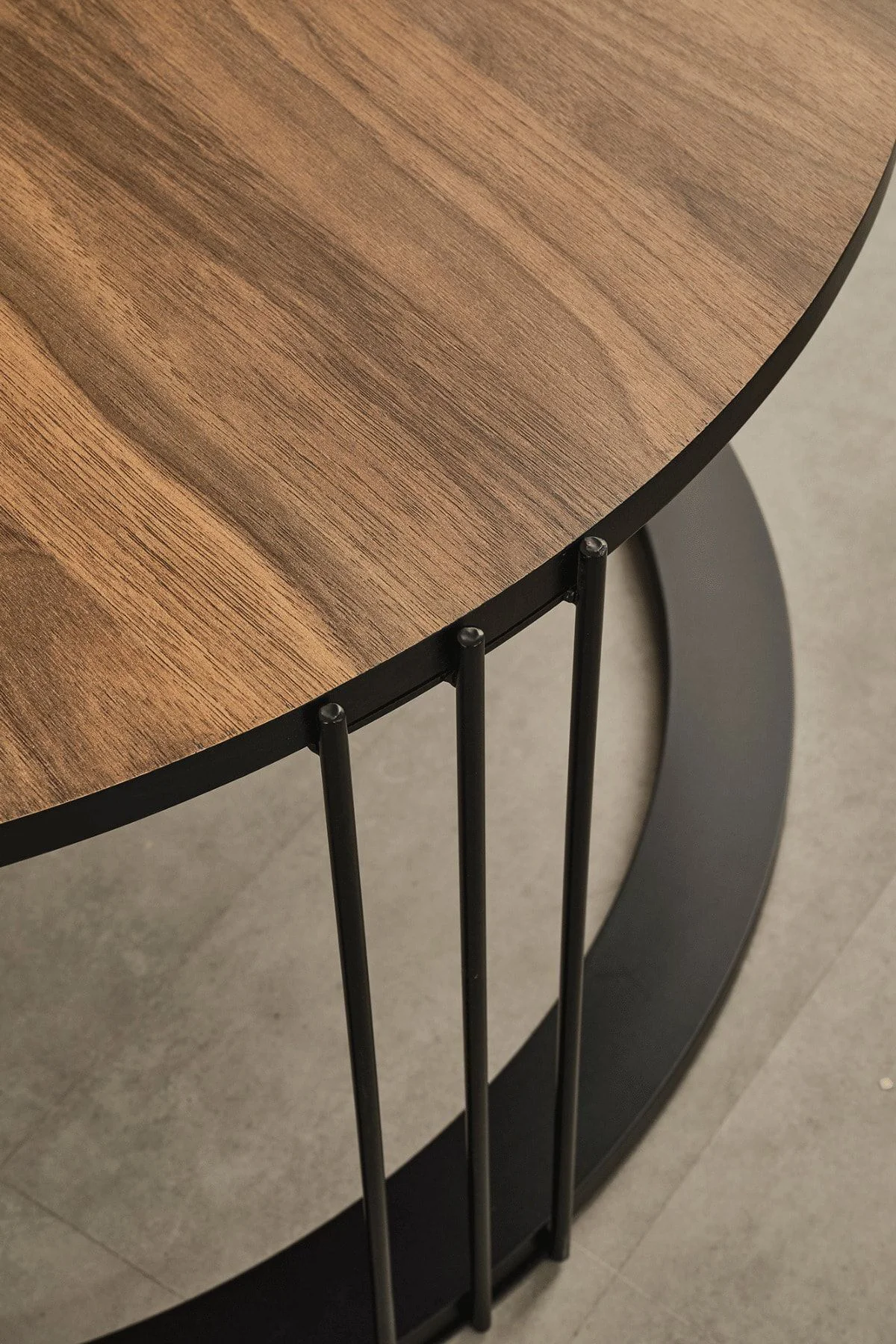 Roma Siyah Metal Ayaklı,Mermer Desenli Mdf'li Orta Sehpa