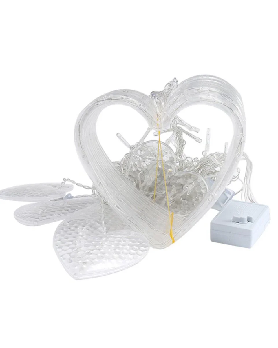 Romantik Kalp LED Işık Neon Görünümlü Dekoratif Oda Lambası