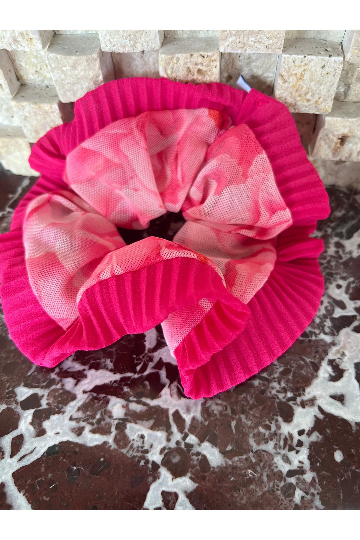 Romantik Yaz Scrunchie Lastik Toka