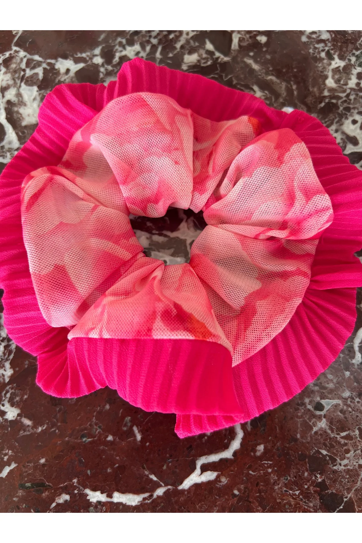 Romantik Yaz Scrunchie Lastik Toka