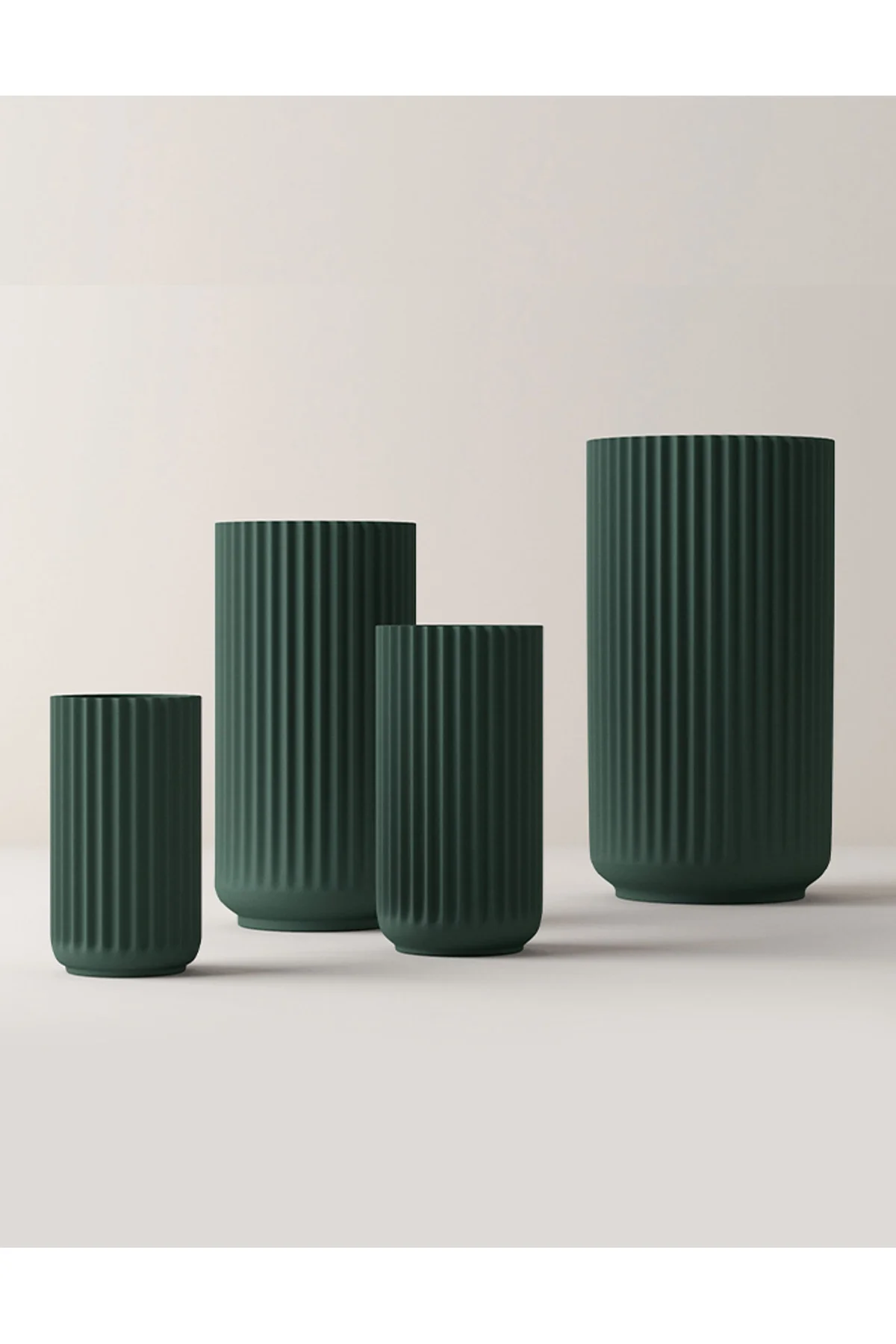 Rome Modern Vazo Büyük Boy 25 CM Dekoratif Sert Plastik Rome Vazo 3'lü Set