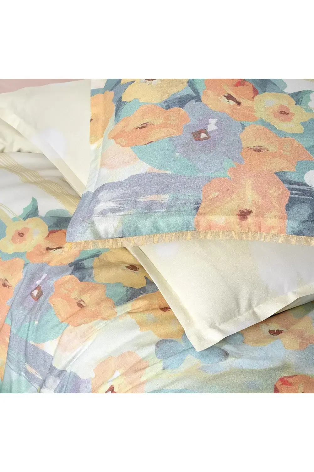 Sarev Romy Multicolor King Size (Battal Boy) %100 Pamuk Nevresim Takımı