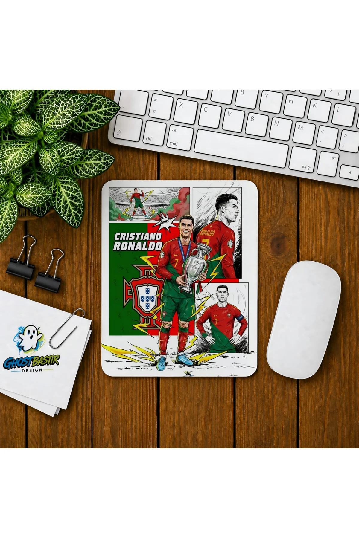 Ronaldo Baskılı Oyuncu Mousepad 0261
