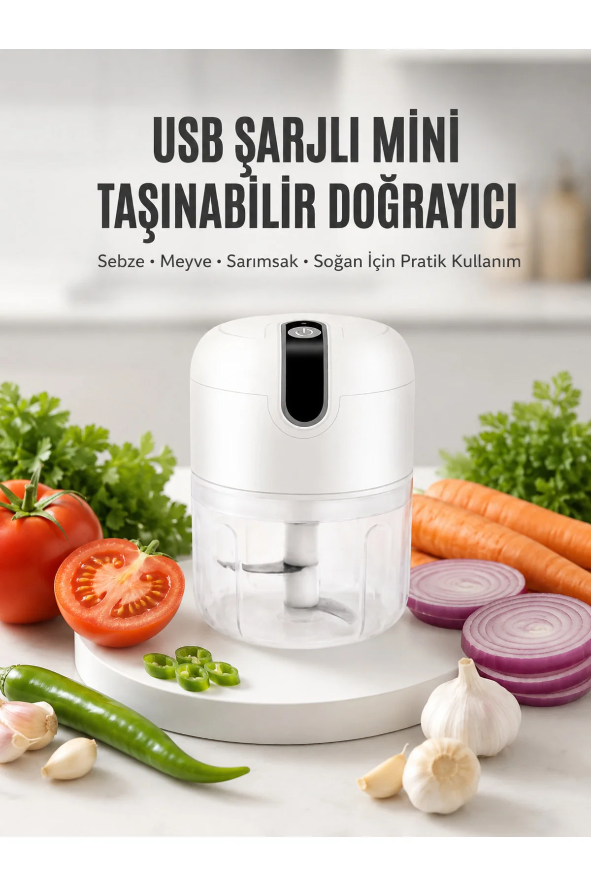 Rondo Doğrayıcı 250 Ml Taşınabilir Usb Şarjlı Pratik El Rondo Blender Yeni Nesil Rondo Doğrayıcı 250 Ml Taşınabilir Usb Şarjlı Pratik El Rondo Blender Yeni Nesil