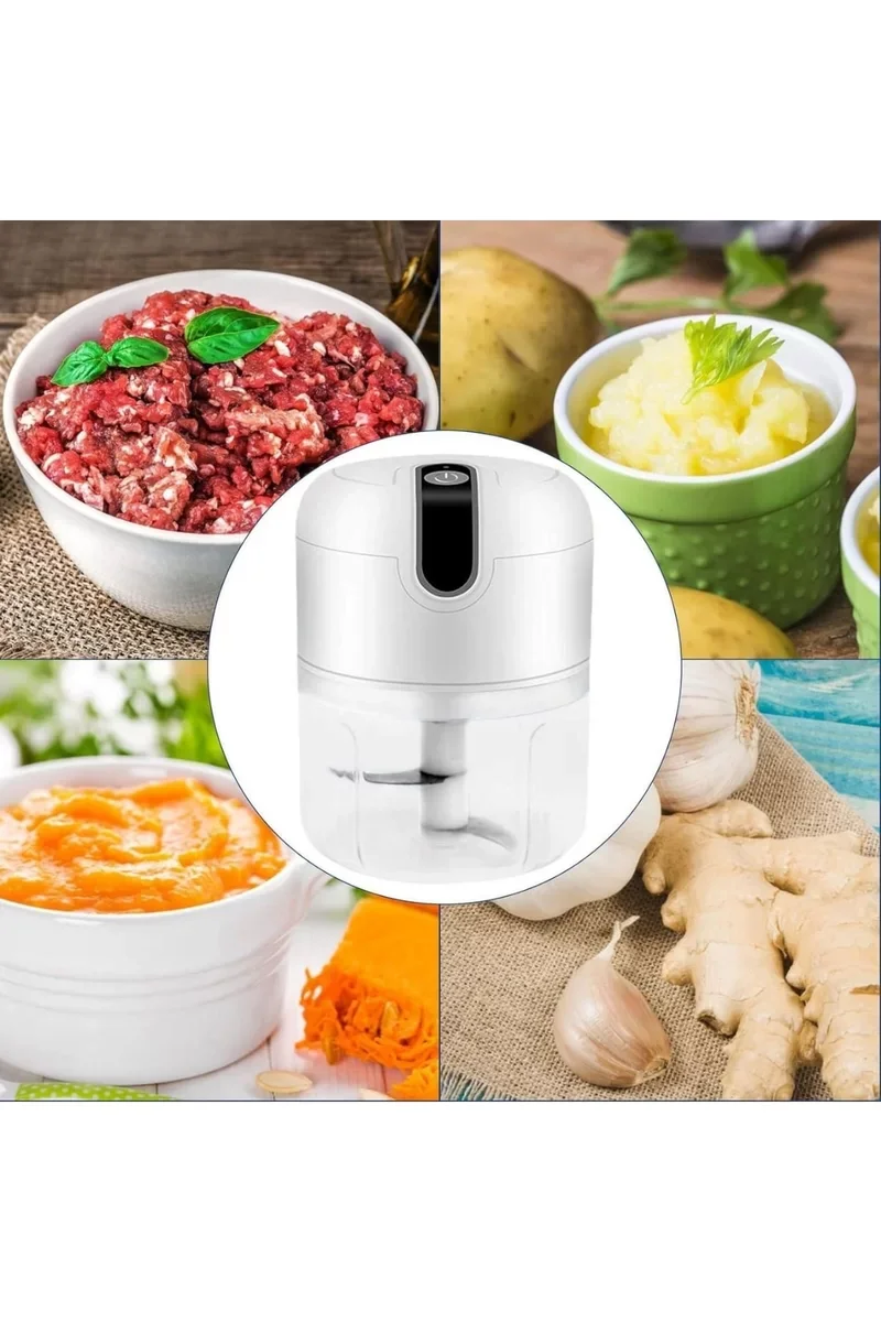 Rondo Doğrayıcı 250 ML Taşınabilir USB Şarjlı Pratik El Rondo Ble