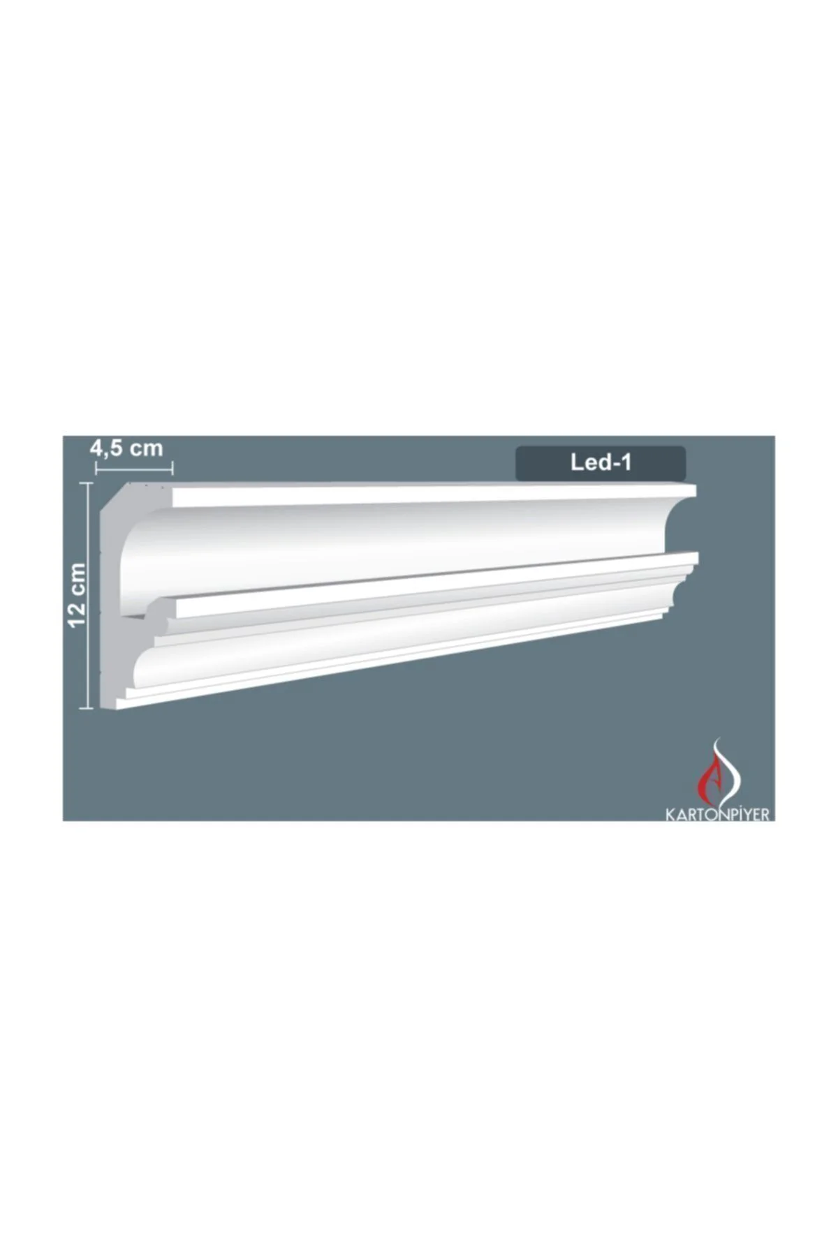 Ropiyer Led-1 Modeli Led Döşenebilir Kartonpiyer 20.mt