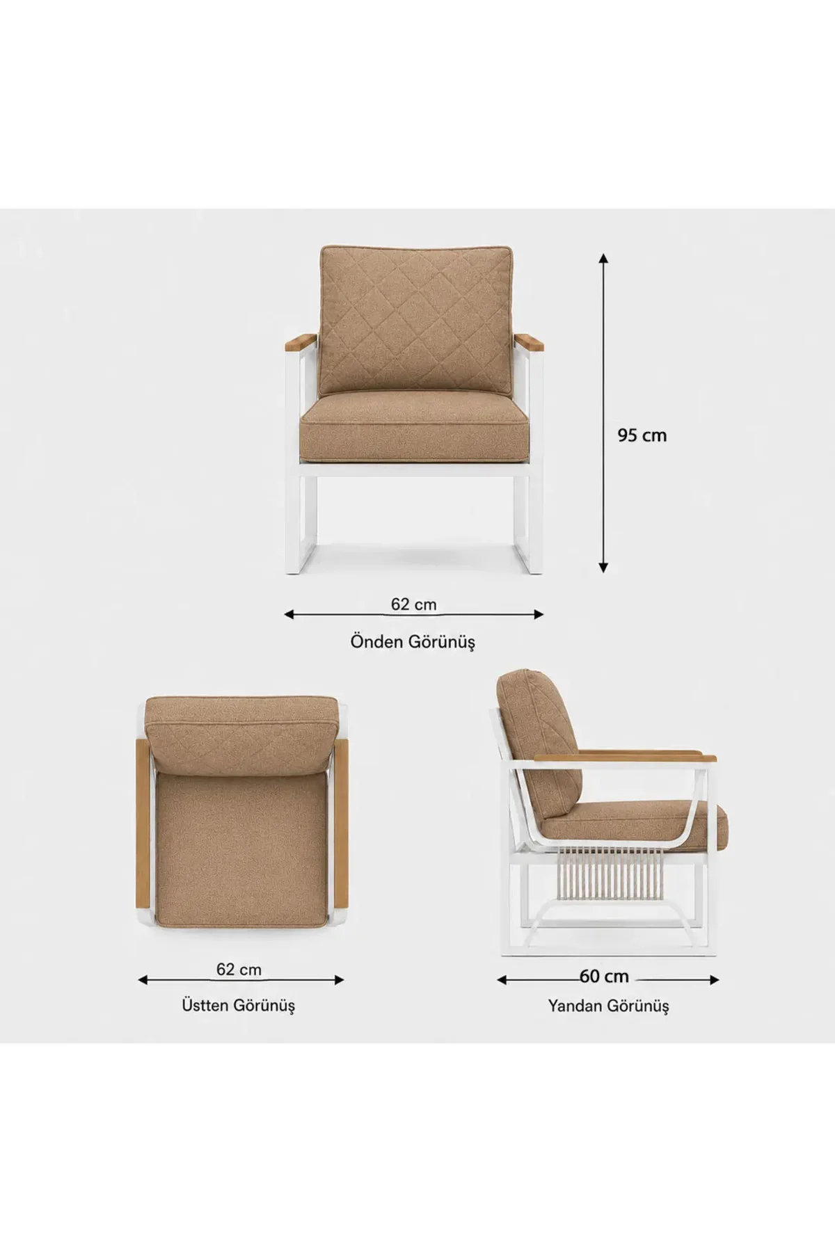 Rosa Krem 3+1+1 Masalı 2 Puflu Bahçe Oturma Grubu – 2 Kırlent Hediyeli Fiyatı, Yorumları ve Özellikleri