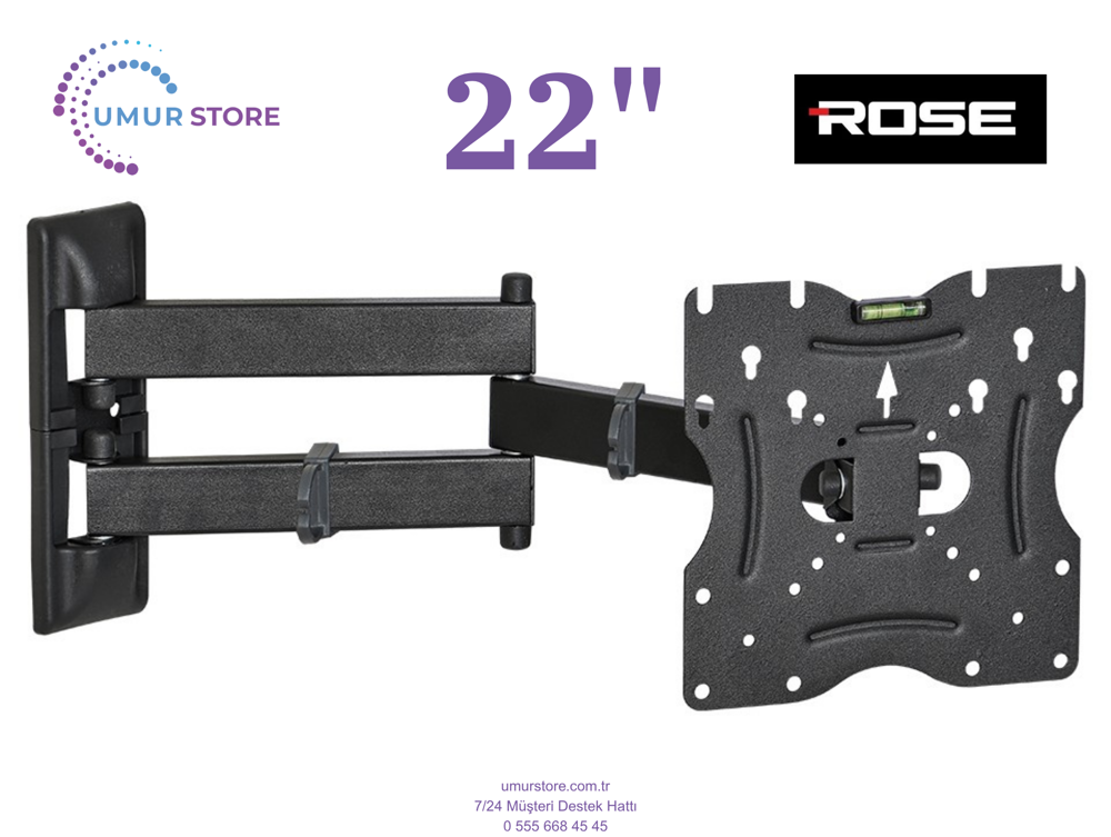Rose 22"55Ekran12V / 22”- 49” inç Lcd Led Televizyon Monitör Hare