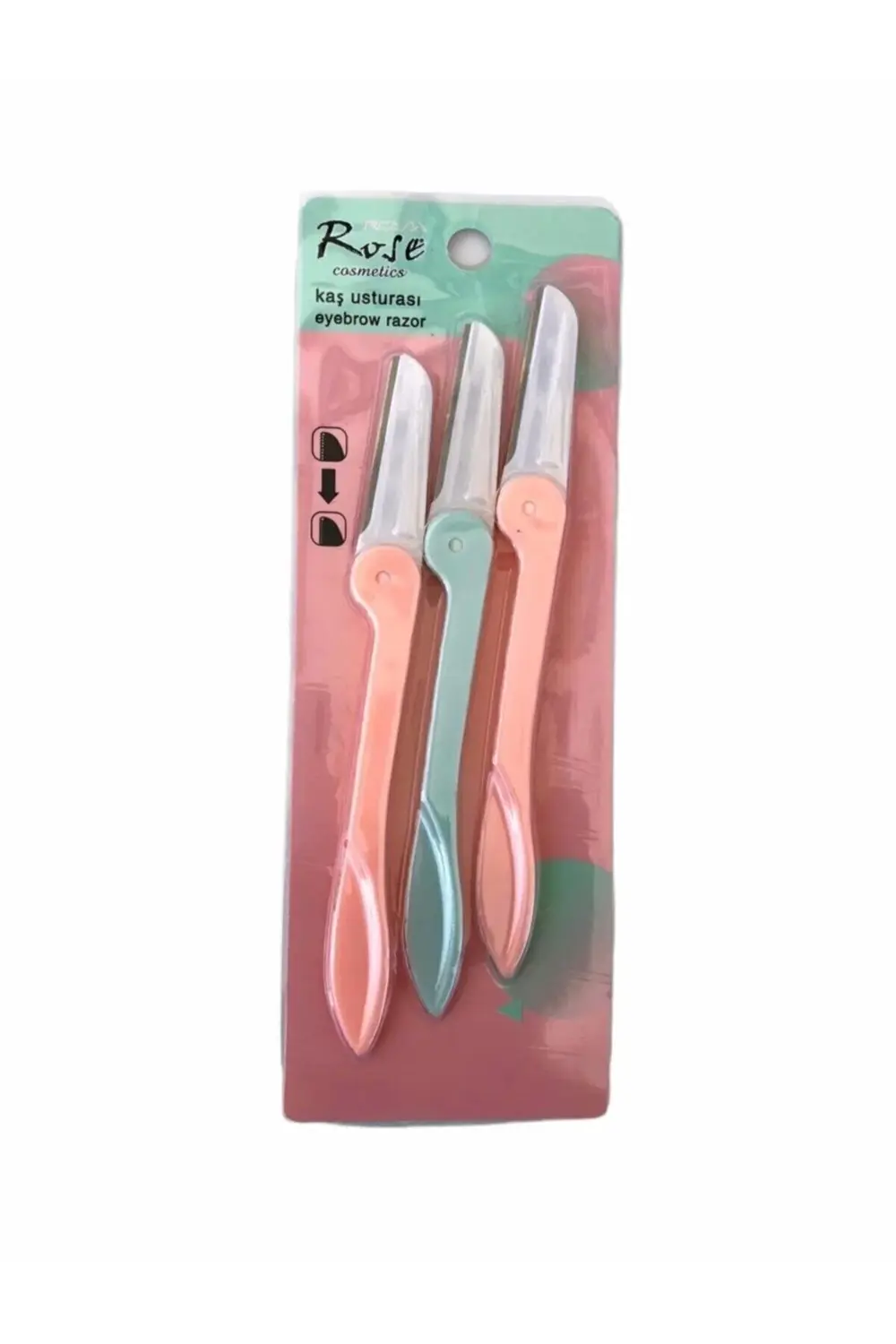 Rose 3'lü Kaş Usturası Eyebrow Razor