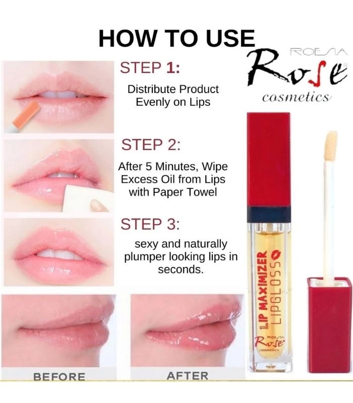 Rose Cosmetics Dudak Dolgunlaştırıcı Doğal Görünüm Dudak Parlatıc