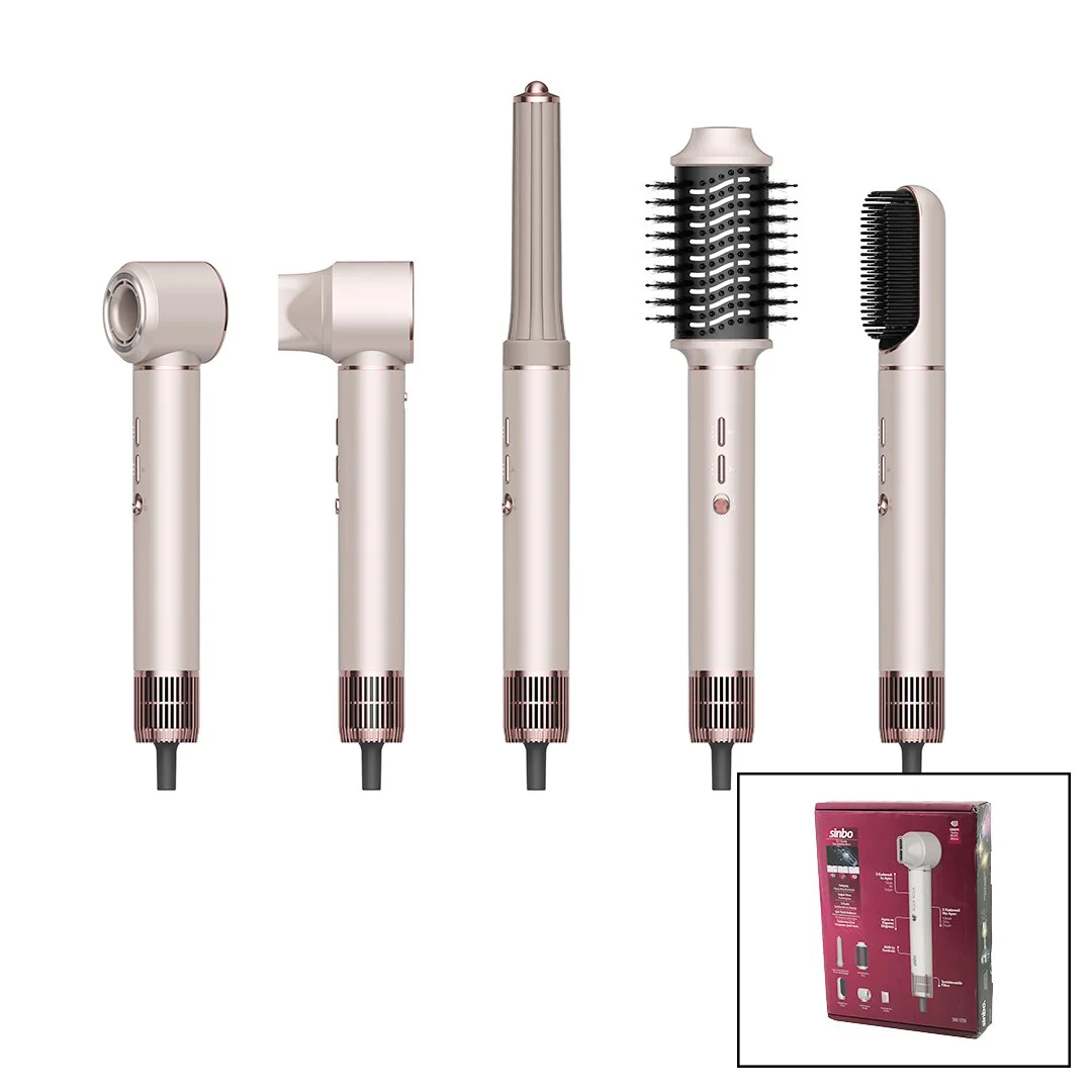 Rose Gold Air Brush 5İN1=BUKLE-HACİMLE-DÜZLEŞTİR-2-FIRÇA Saç Kurutma - Şekil Makinesi 1300W3-KDM.HIZ - Derece SHD-1729 Fiyatı, Yorumları ve Özellikleri