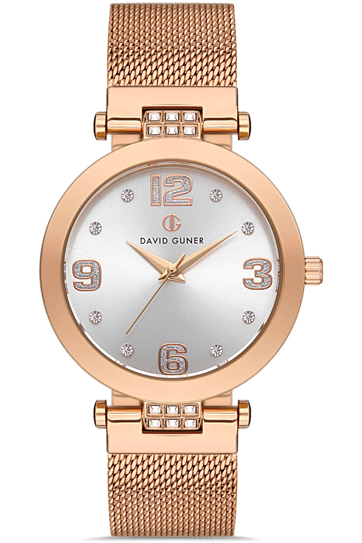 ROSE KAPLAMALI BEYAZ KADRANLI KADIN KOL SAATİ DG-8241LC-C1