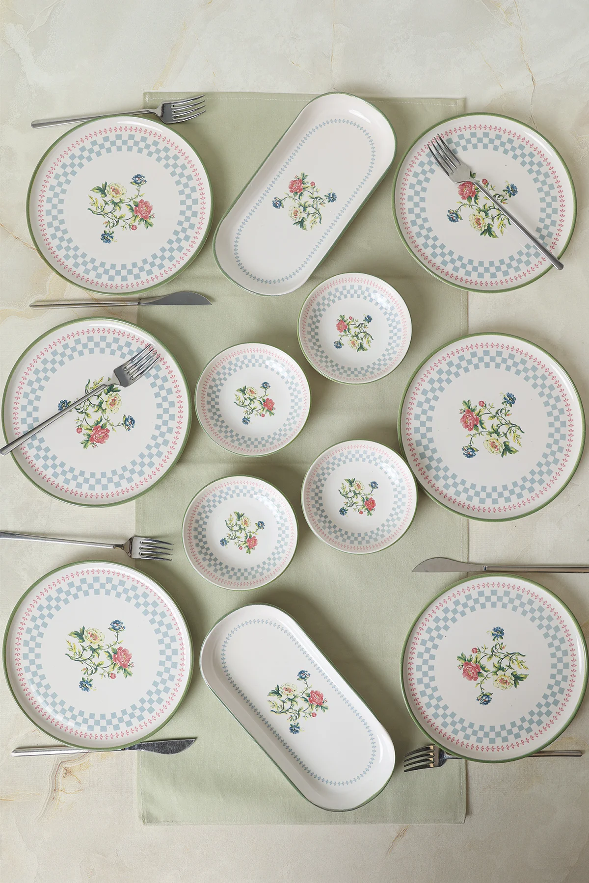 Rose Line Kahvaltı Takımı 12 Parça 6 Kişilik 22911-13