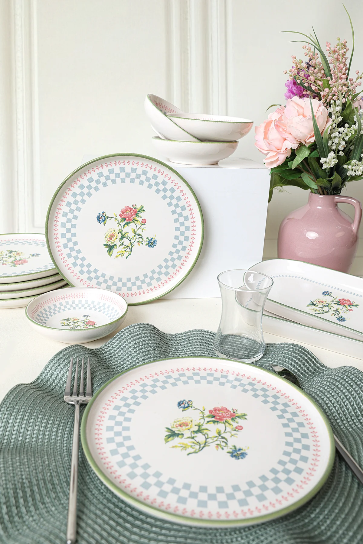 Rose Line Kahvaltı Takımı 12 Parça 6 Kişilik 22911-13