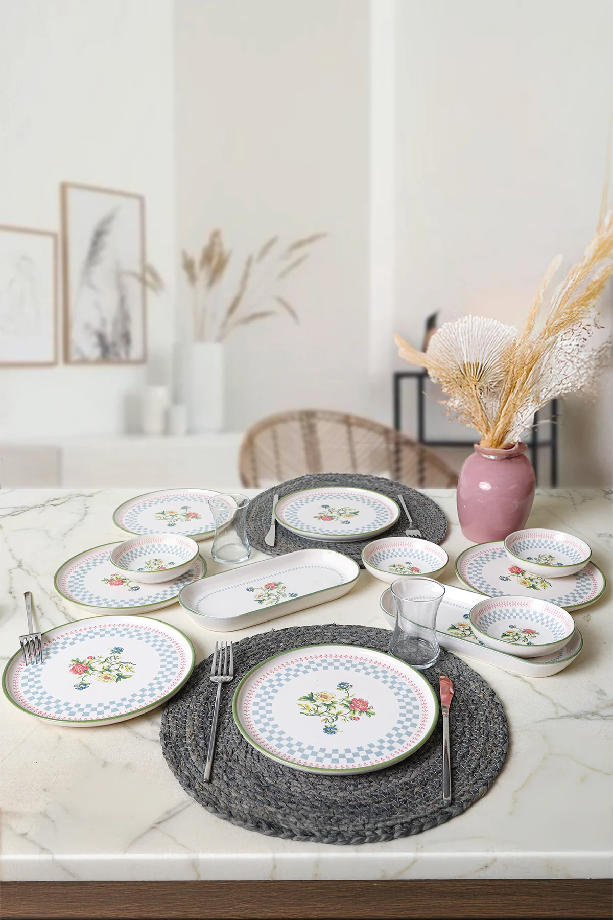 Rose Line Kahvaltı Takımı 12 Parça 6 Kişilik 22911-13