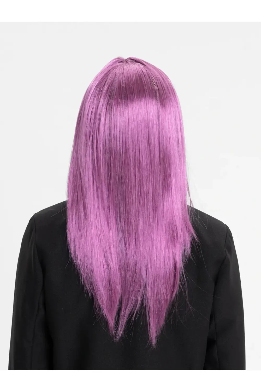 Rose Pembe Düz Kesim Peruk