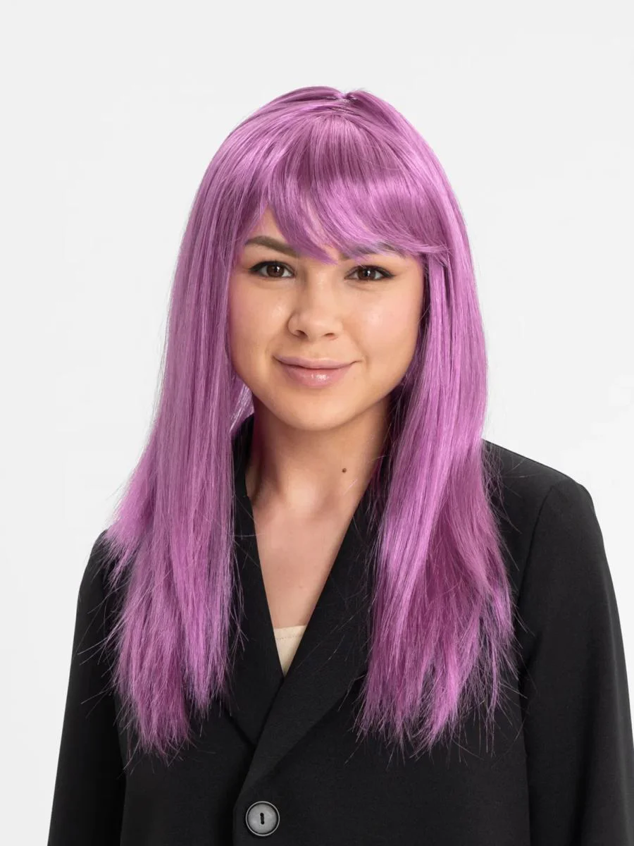 Rose Pembe Düz Kesim Uzun Parti Peruğu - Takma Saç Fiyatı, Yorumları ve Özellikleri