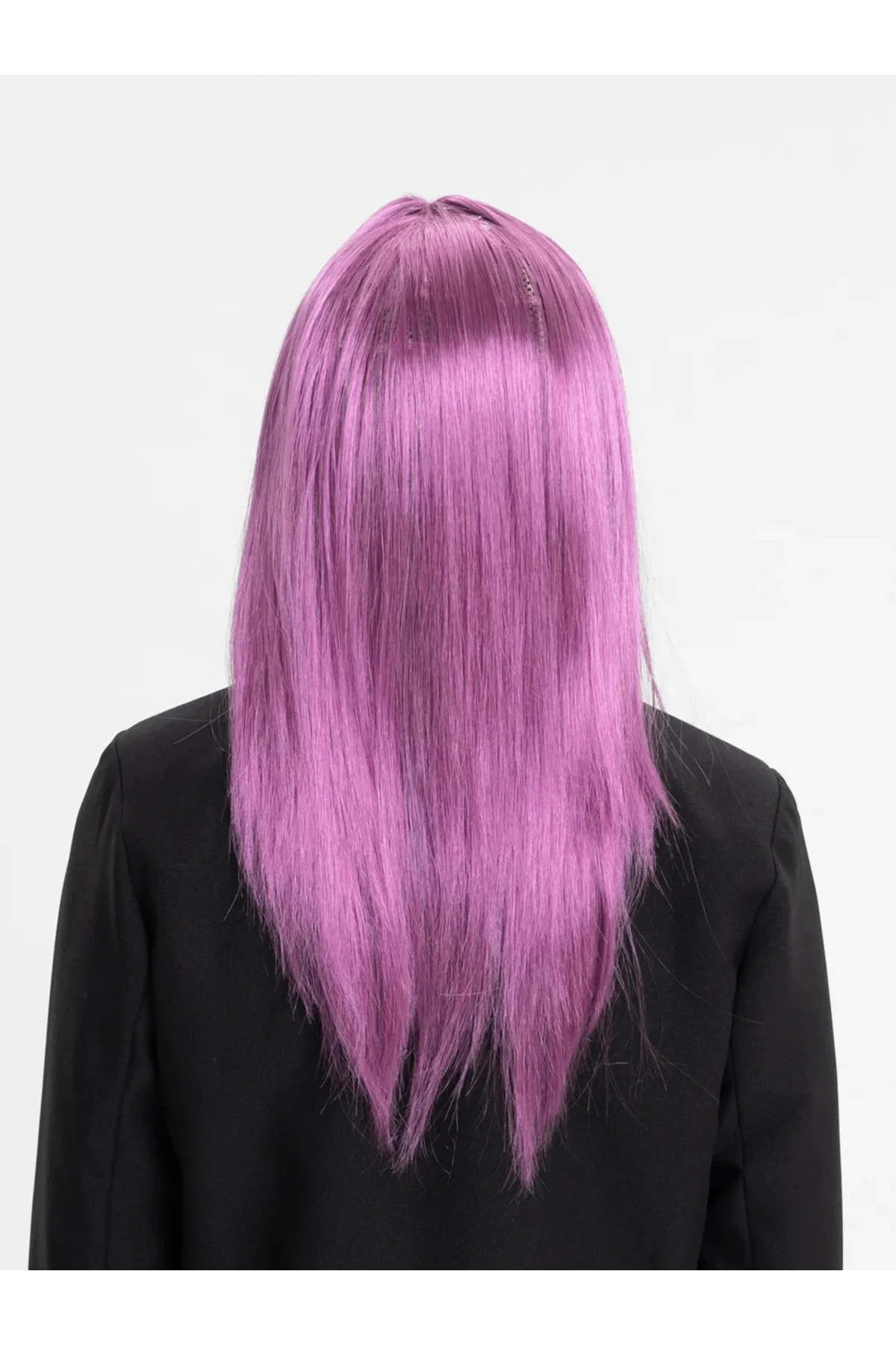 Rose Pembe Düz Kesim Peruk
