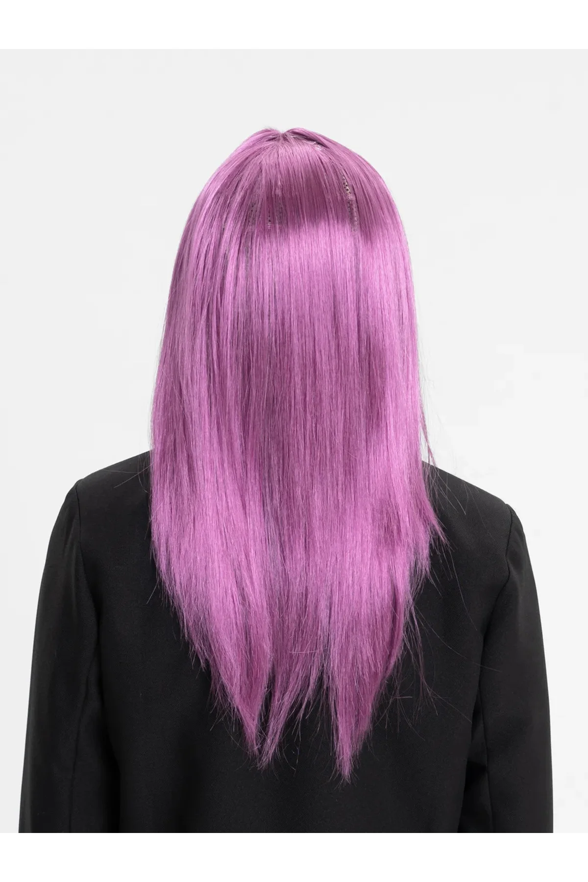 Rose Pembe Düz Kesim Peruk