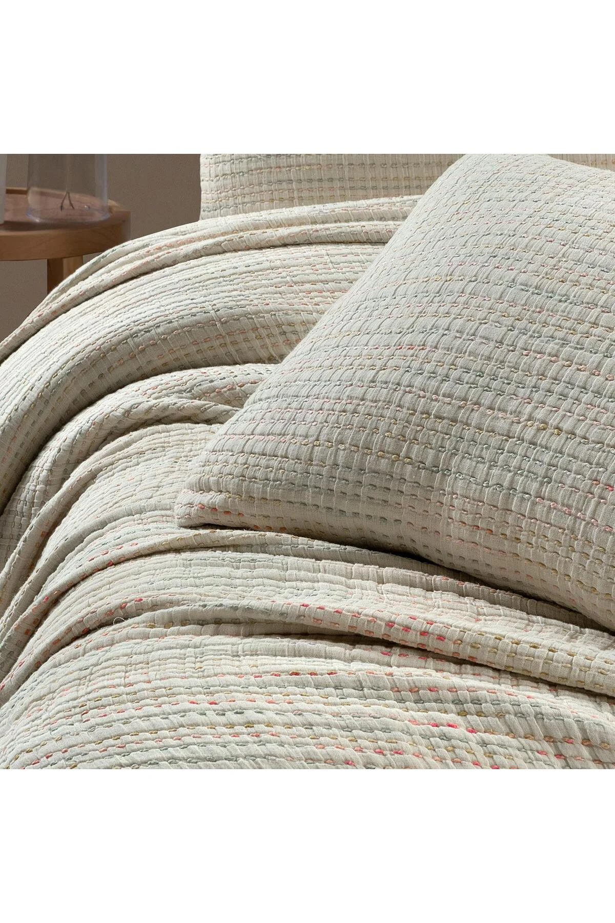 Rosi Multıcolor Çift Kişilik %100 Pamuk Yatak Örtüsü 230*240 cm