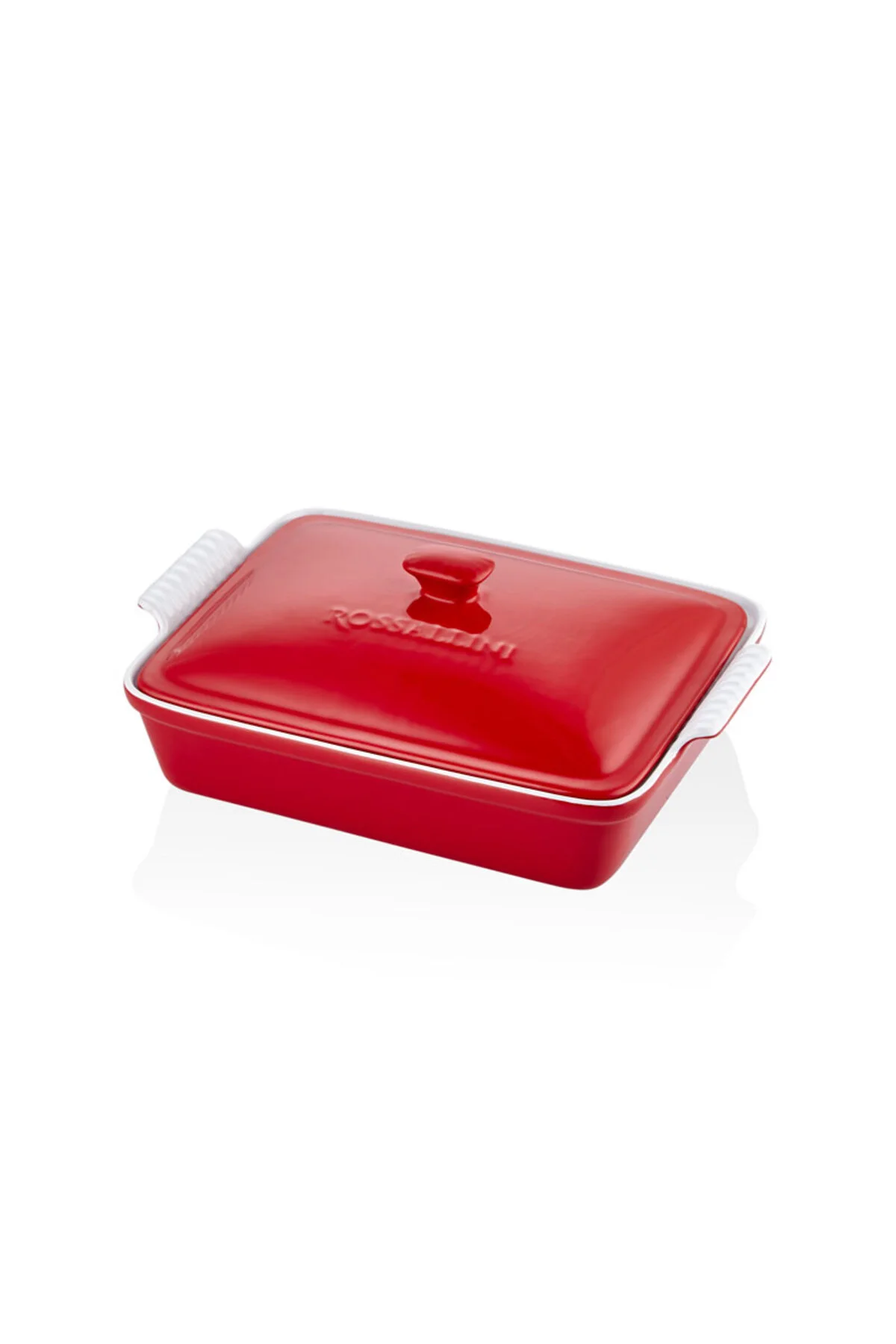 Rossallını Lıfe Dıkdortgen Kapaklı Kırmızı Fırın Kabı 33X23X7 Cm Rossallını Lıfe Dıkdortgen Kapaklı Kırmızı Fırın Kabı 33X23X7 Cm