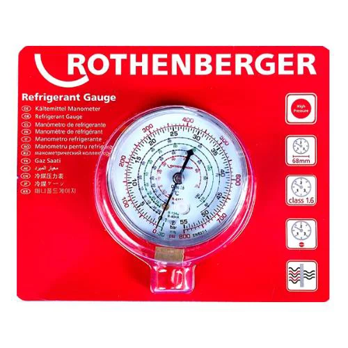 Rothenberger Yüksek Basınç Manifold Saati 68MM R22-R134-R404 Kod: