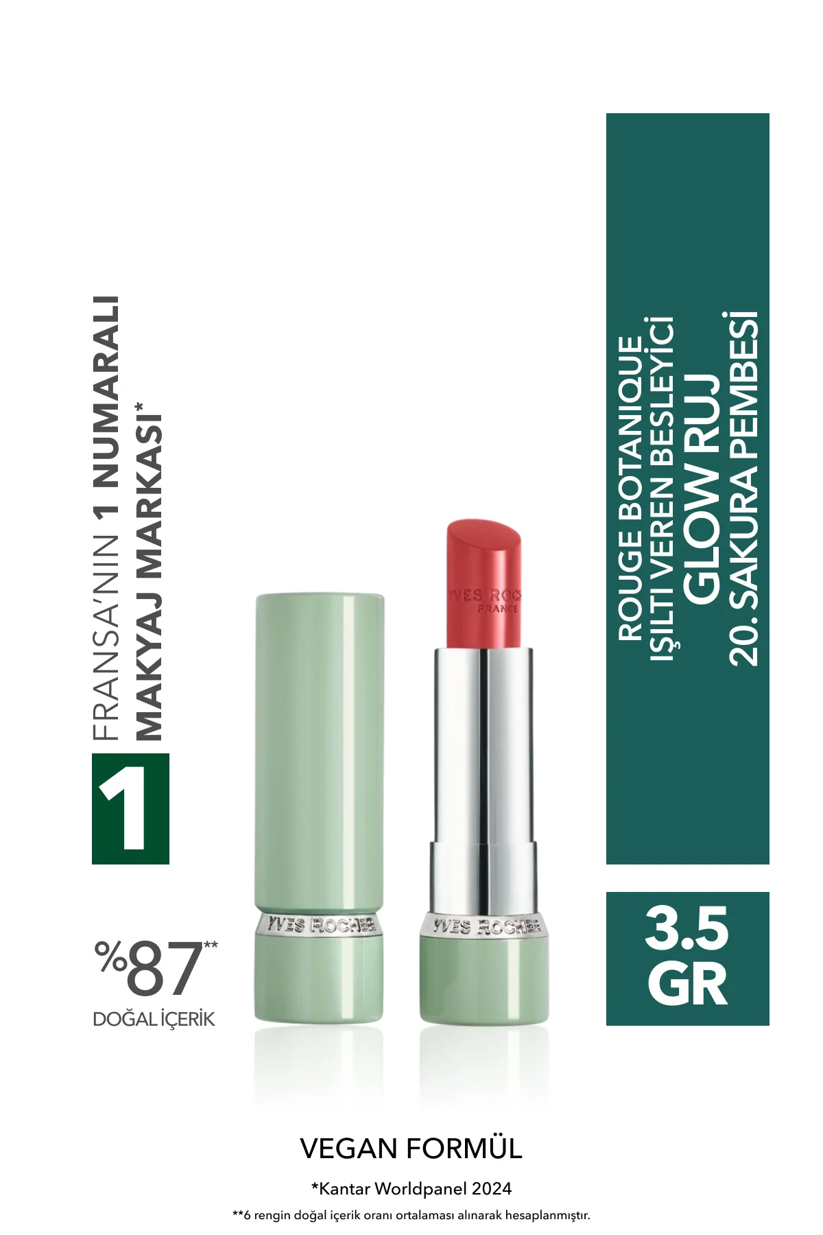 Rouge Botanique Işıltı Veren Besleyici Glow Ruj - 20. Sakura Pemb