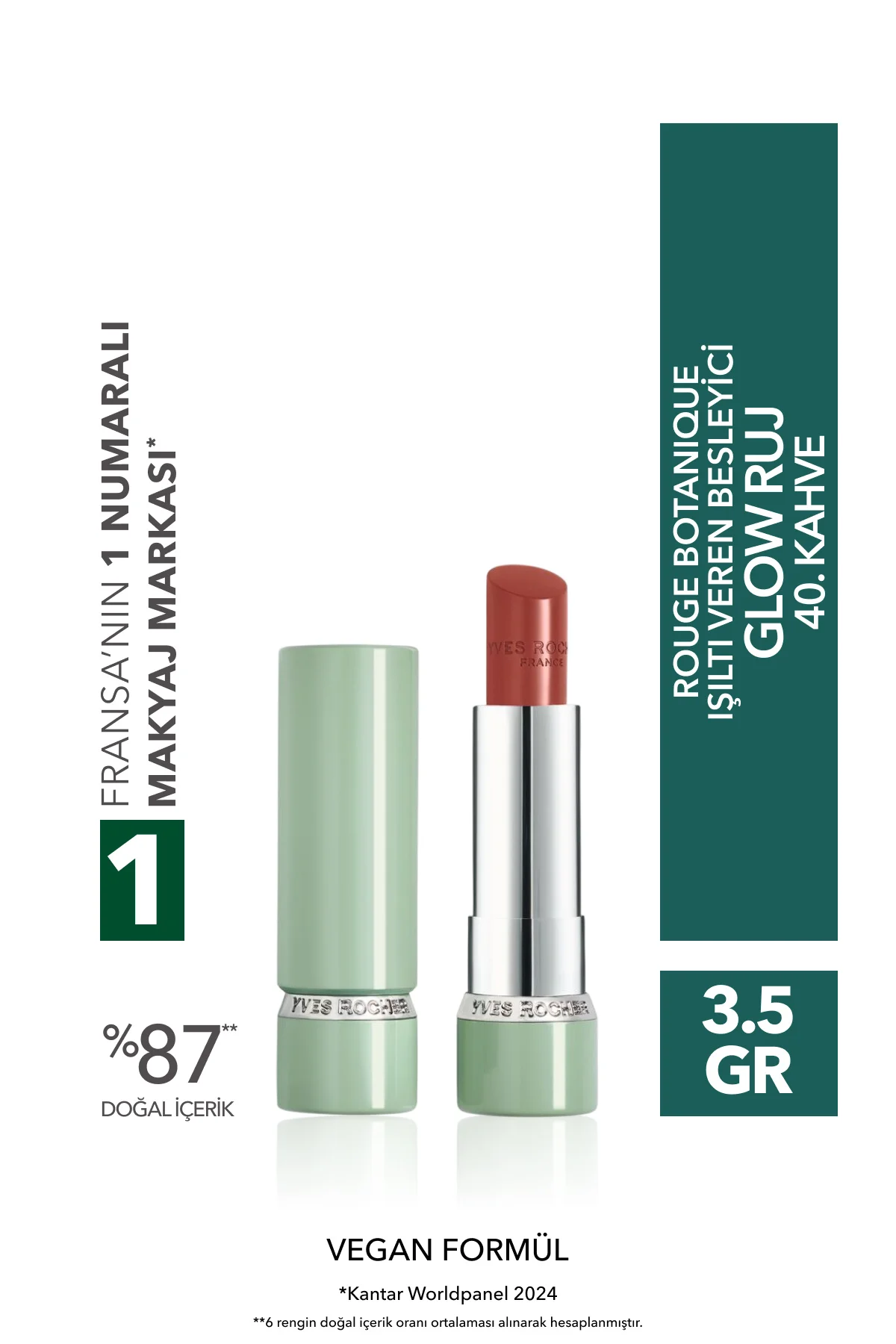 Rouge Botanique Işıltı Veren Besleyici Glow Ruj - 40. Kahve -Vega
