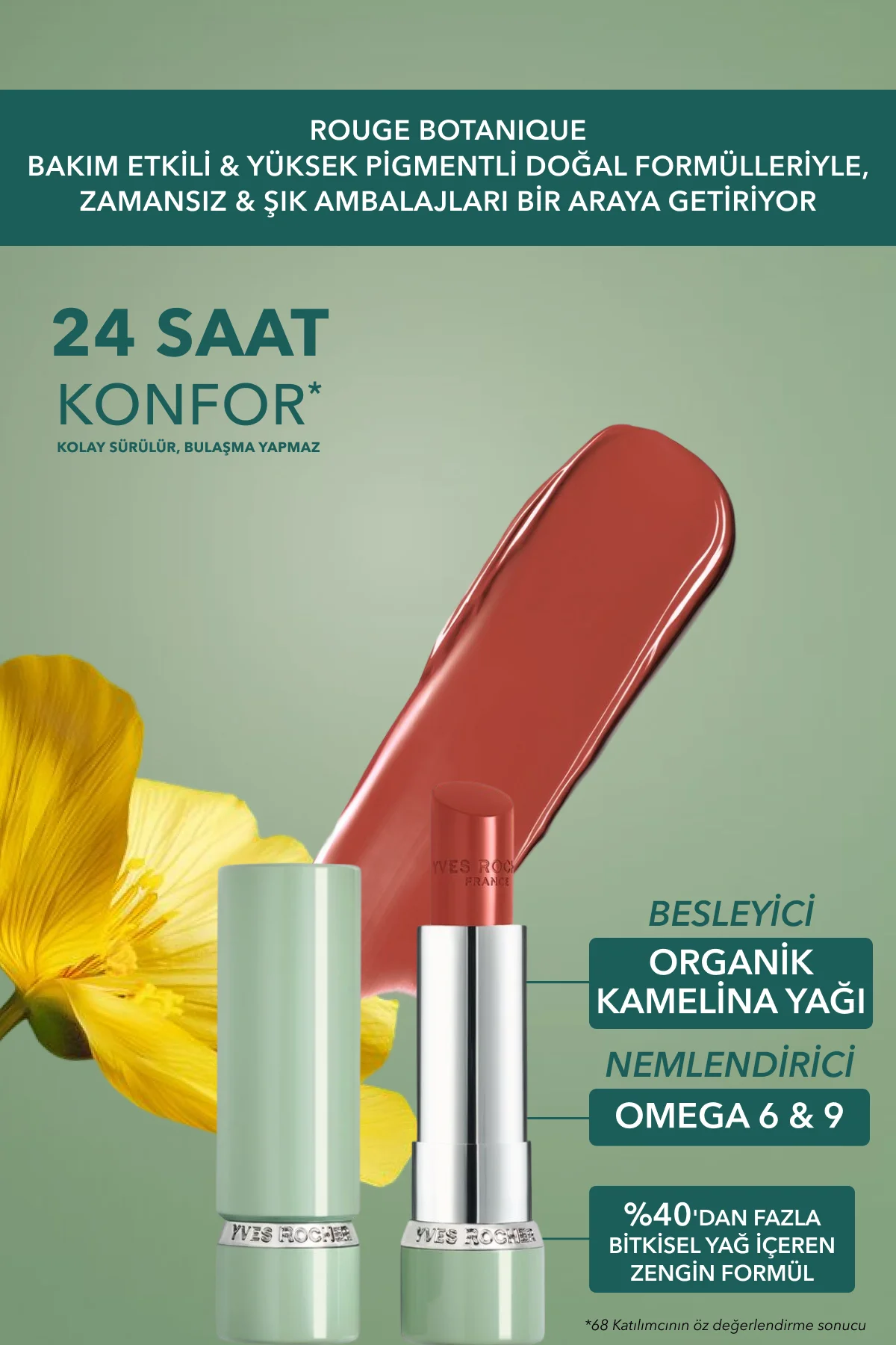 Rouge Botanique Işıltı Veren Besleyici Glow Ruj - 10. Nude -Vegan