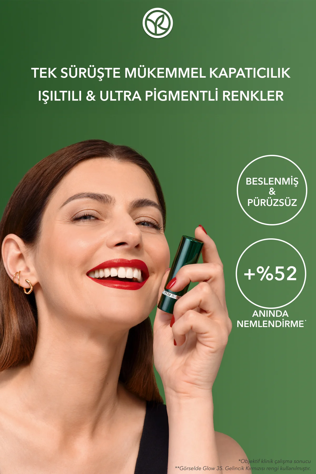 Rouge Botanique Ultra Renkli Nemlendirici Saten Ruj - 200. Pembe 