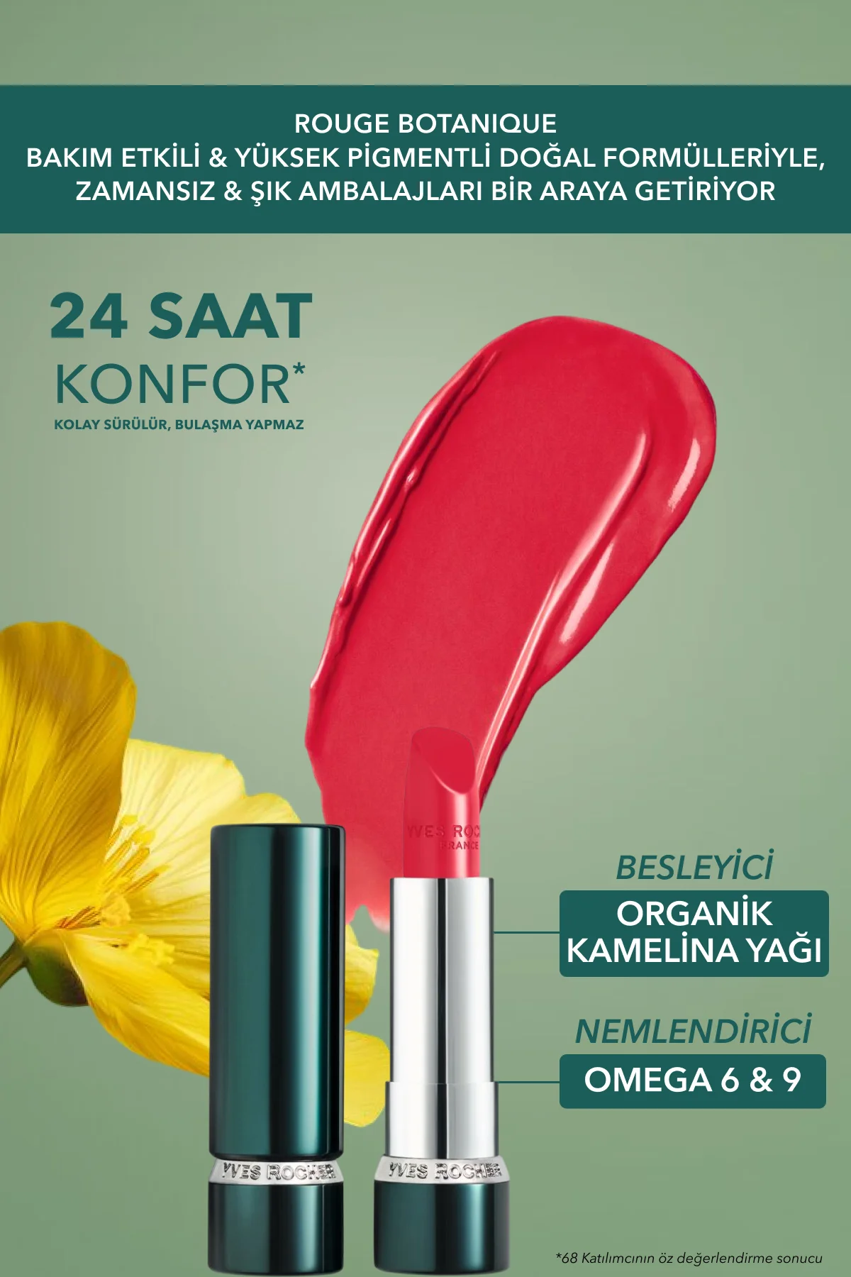 Rouge Botanique Ultra Renkli Nemlendirici Saten Ruj - 220. Frambu