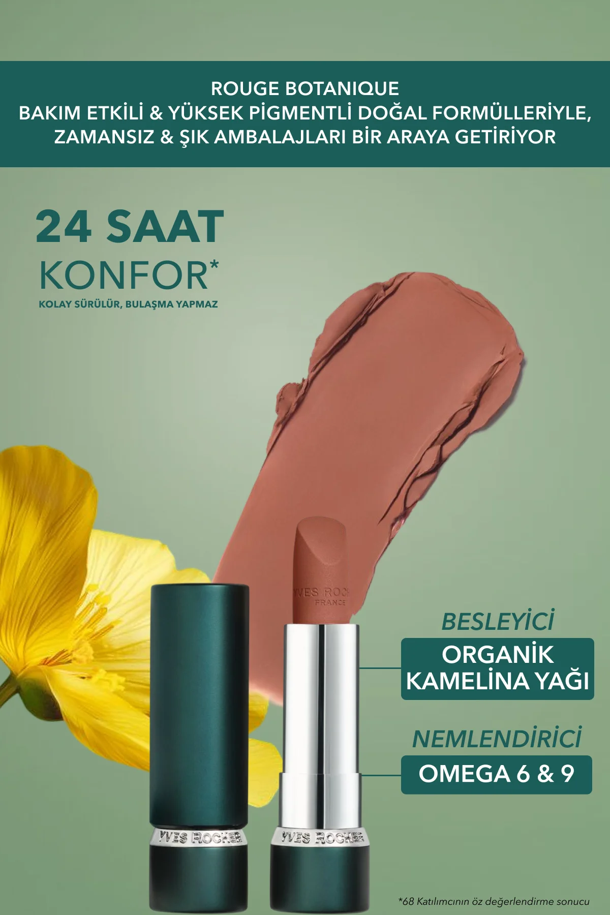 Rouge Botanique Ultra Renkli Nemlendirici Mat Ruj - 105. Nude -3.