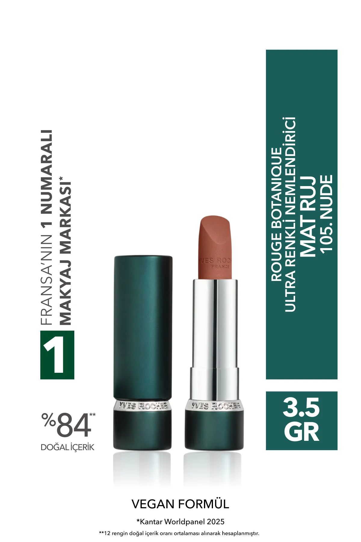 Rouge Botanique Ultra Renkli Nemlendirici Mat Ruj - 105. Nude -3.