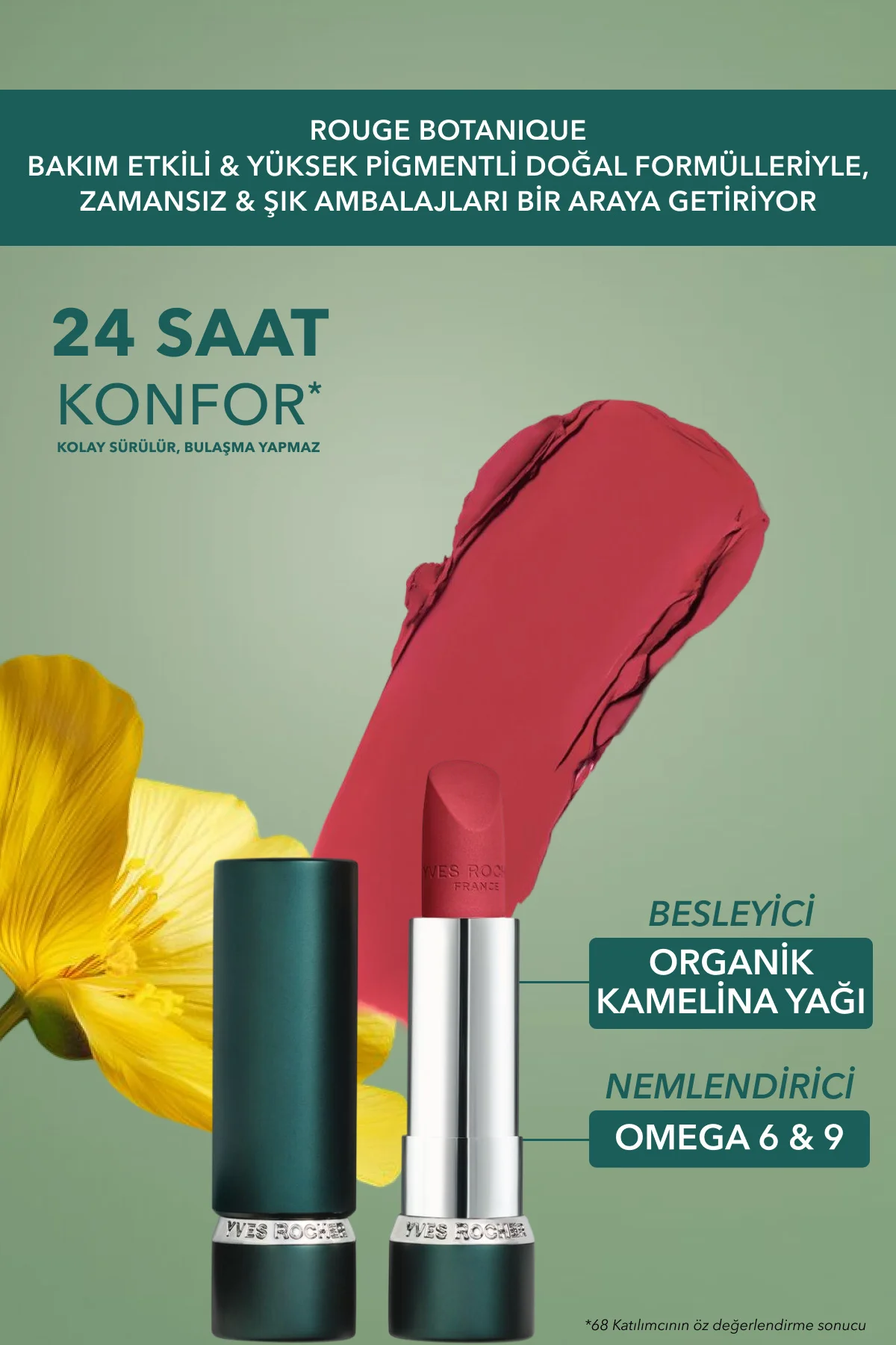 Rouge Botanique Ultra Renkli Nemlendirici Mat Ruj - 125. Nude Hib
