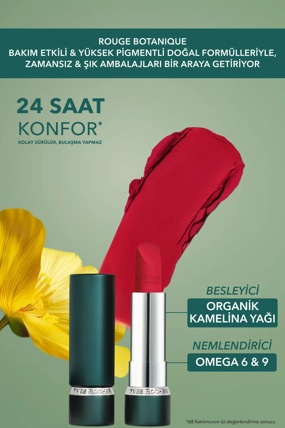Rouge Botanique Ultra Renkli Nemlendirici Mat Ruj - 325. Nar Kırm