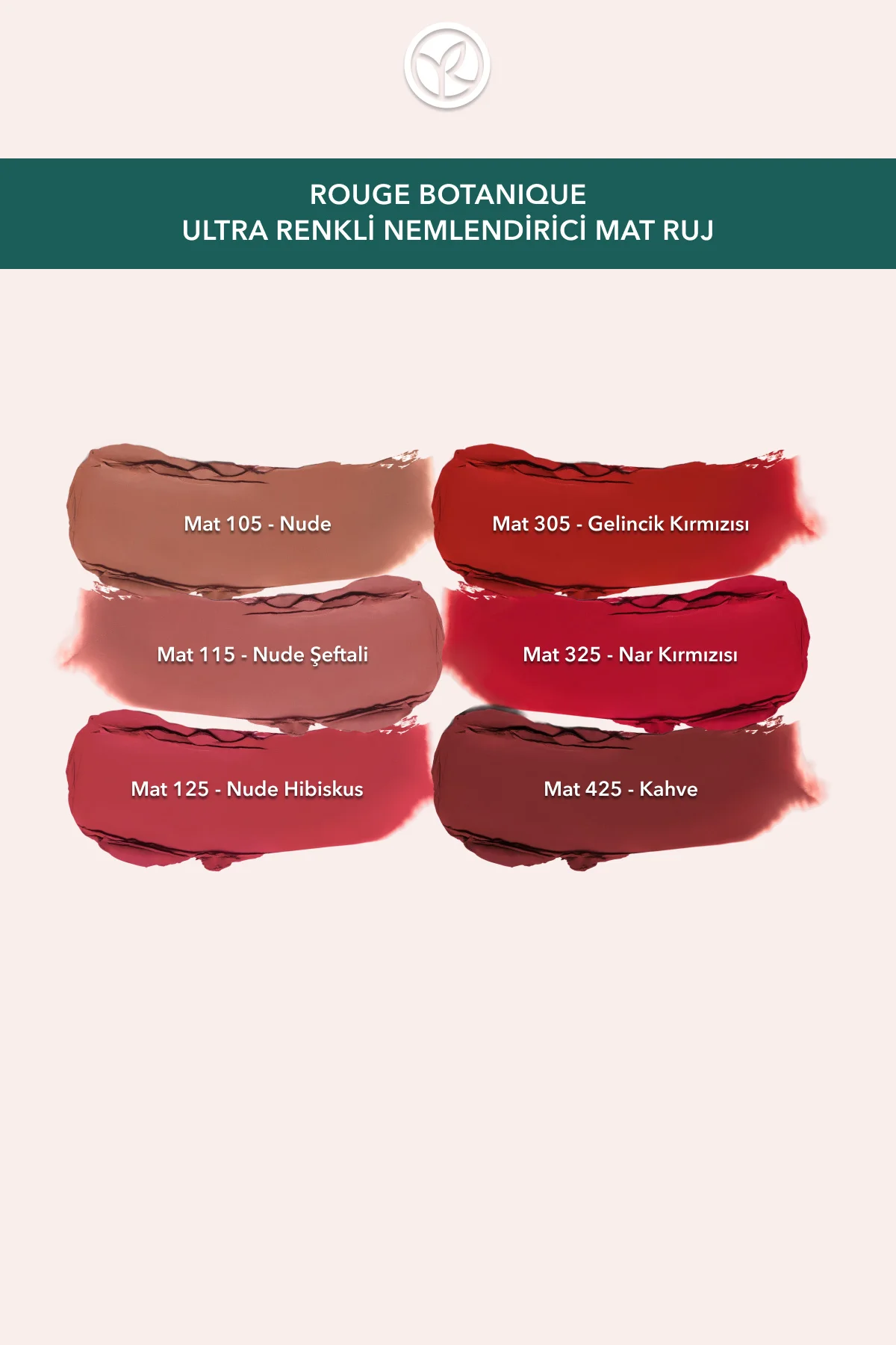 Rouge Botanique Ultra Renkli Nemlendirici Mat Ruj - 115. Nude Şef