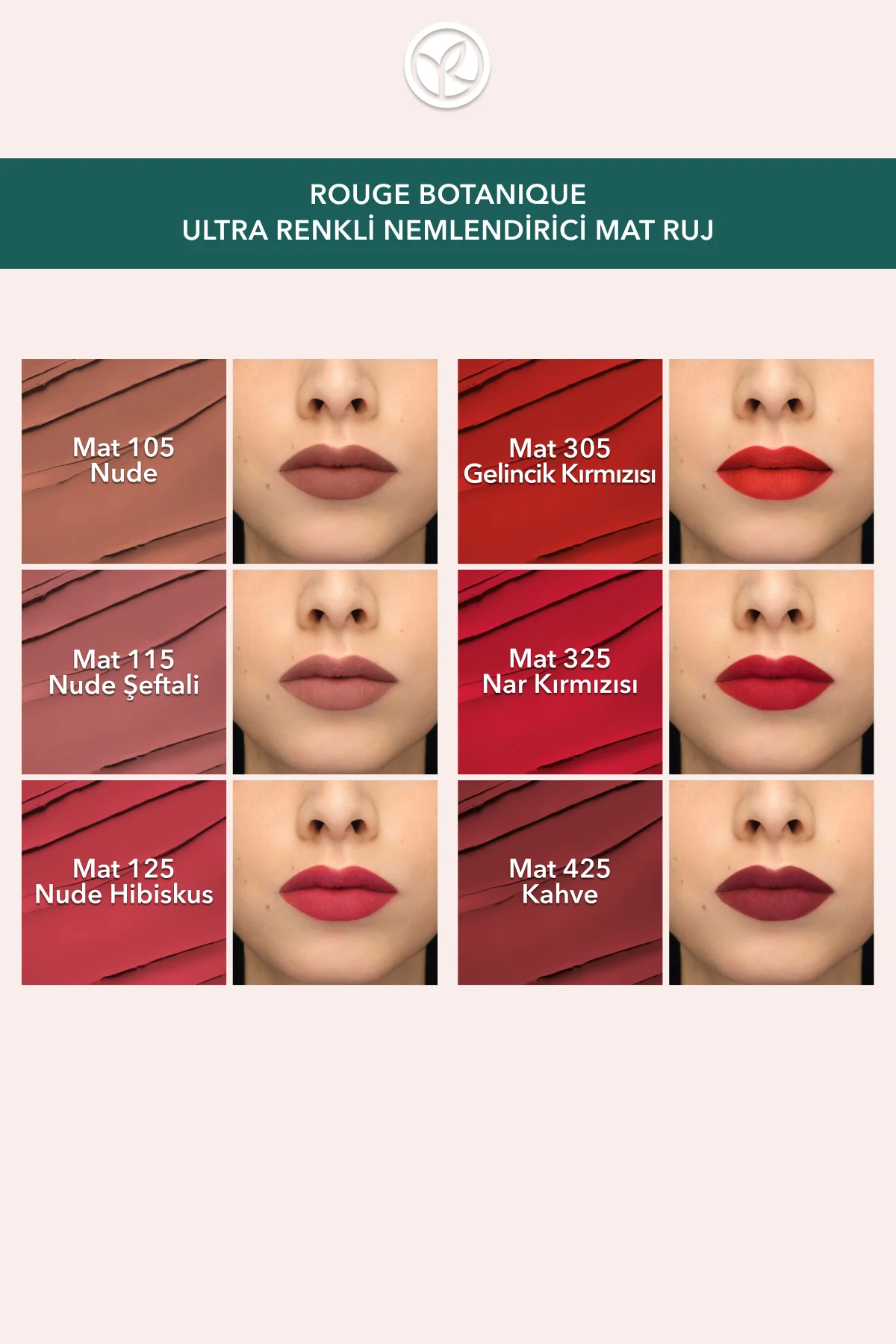 Rouge Botanique Ultra Renkli Nemlendirici Mat Ruj - 425. Kahve -3