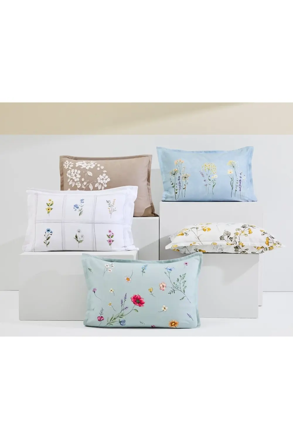 Rowan Organik Saten Çift Kişilik Nevresim Takımı Gri