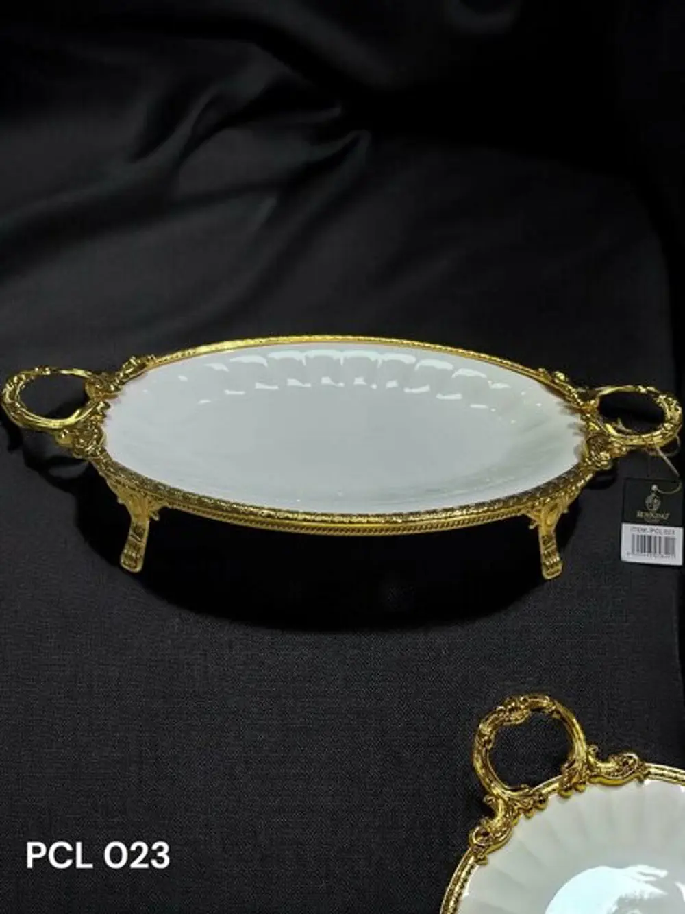 Roy King Elegance Oval Sunum Tabak Gold 46 Cm Pcl023