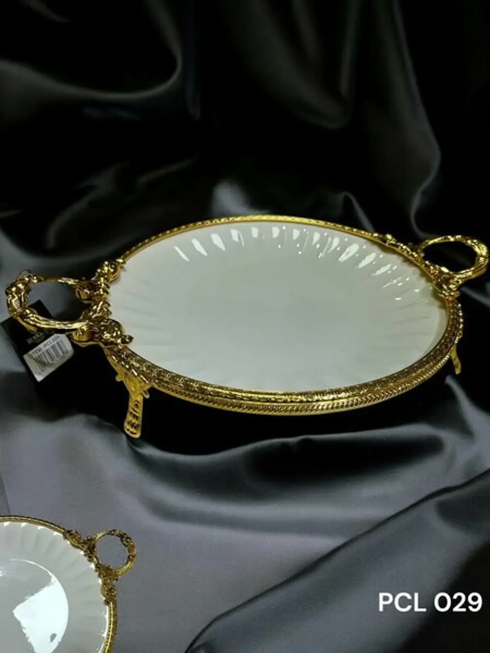 Roy King Elegance Yuvarlak Sunum Tabak Gold 41 Cm Pcl029