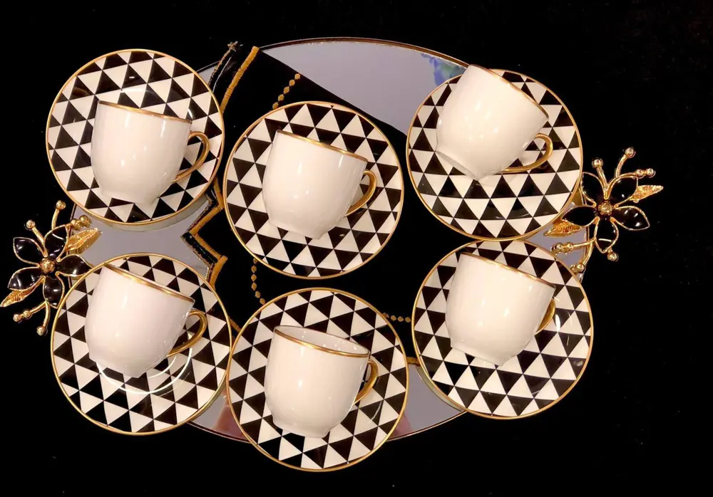 Roy King Trigon 6'lı Çay Fincanı Frm084