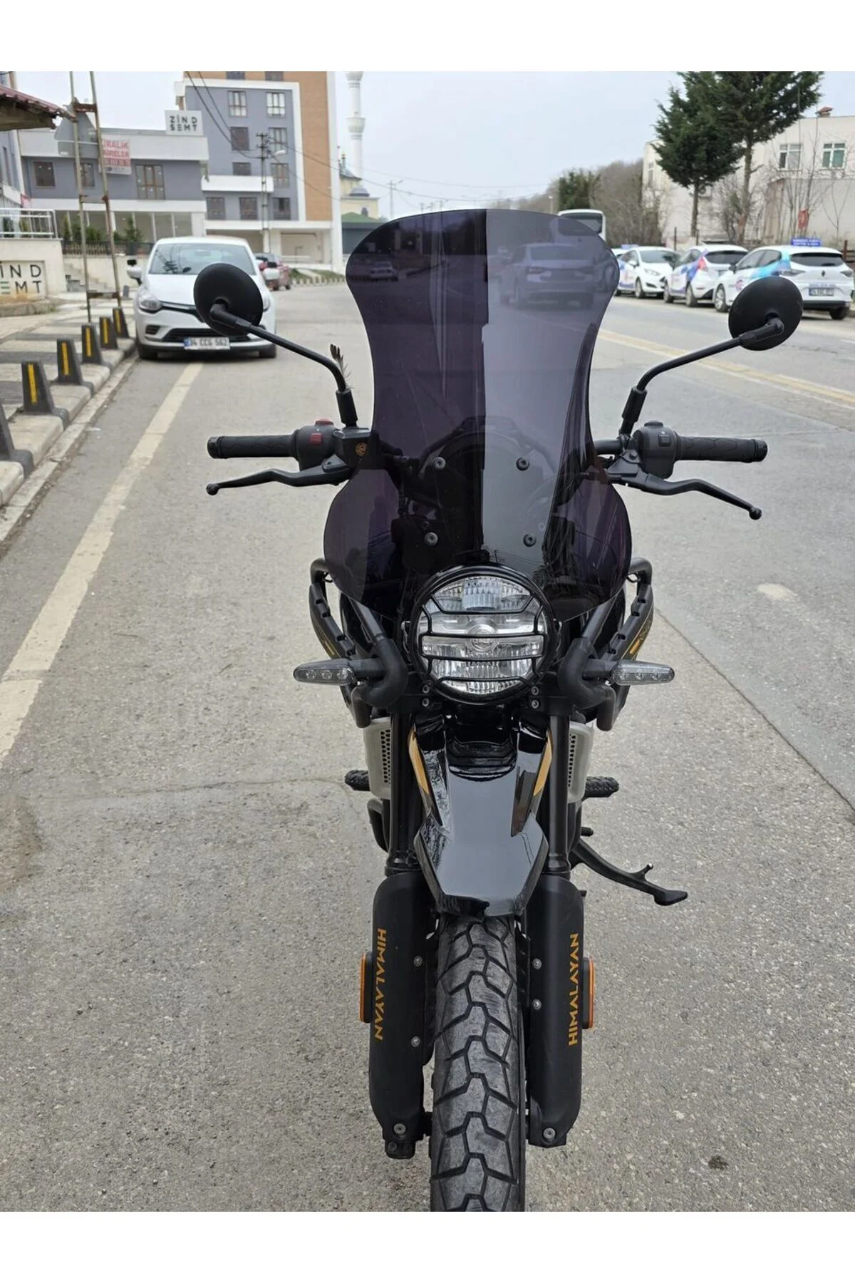 Royal Enfield Himalayan 450 Ön Cam 2023-2026 Model 49cm Siyah Ren